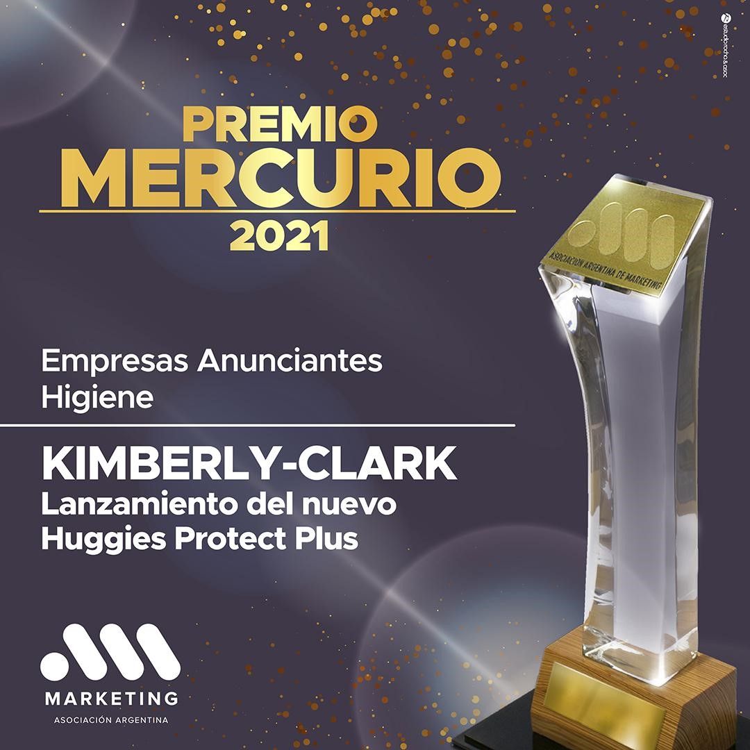 Kimberly-Clark lideró la categoría Higiene del Premio Mercurio 2021